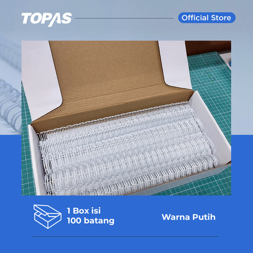 TOPAS Ring Kawat Spiral Jilid A4 3:1, 35 LOOP -9/16 [BOX]