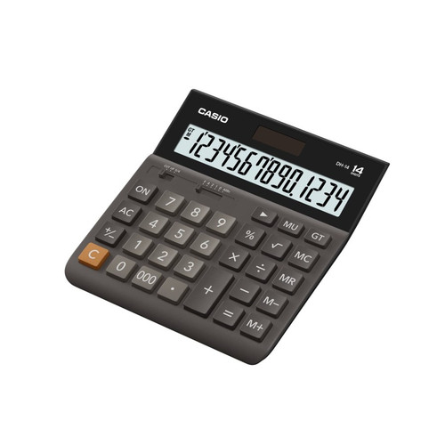 Casio Wide H Series Calculator DH-14 Black