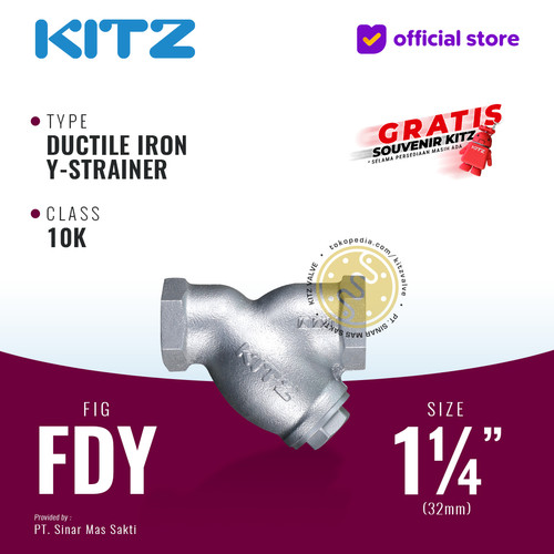 Y-Strainer Ductile Iron KITZ Fig. 10 FDY, 1 1/4" - 32mm , Drat / Screw