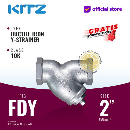 Y-Strainer Ductile Iron KITZ Fig. 10 FDY, 2" - 50mm , Drat / Screw