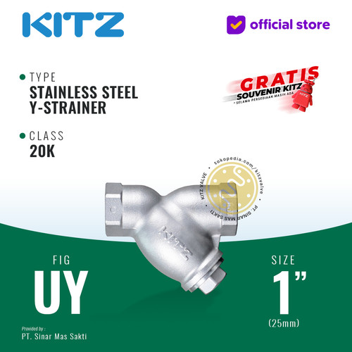 Y-Strainer Stainless KITZ Fig. UY, 1" - 25A - 25mm , Drat / Screw