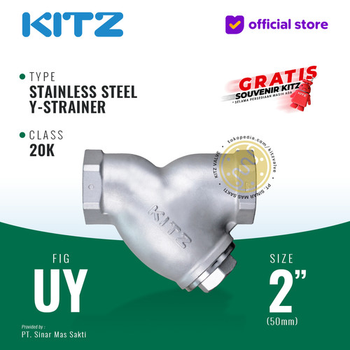 Y-Strainer Stainless KITZ Fig. UY, 2" - 50A - 50mm , Drat / Screw