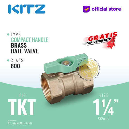 KITZ Compact Ball Valve Fig. 600 TKT, 1 1/4" - 32A - 32mm , Drat Screw