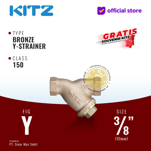 KITZ Bronze Y Strainer Fig. 150 Y, 3/8" - 10A - 10mm , Drat / Screw