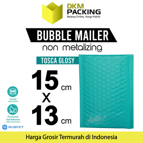 Amplop Bubble Wrap Security Mailer Envelope Bag 15x13cm RUSFET /SATUAN