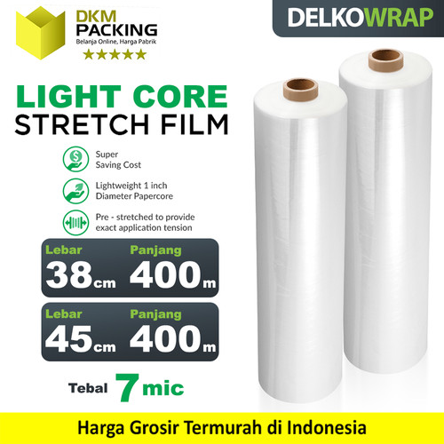 Plastik Wrapping Premium LIGHTCORE Stretch Film Wraping Pembungkus