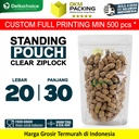 Standing Pouch Clear Ziplock Plastik Klip Bening 20x30 cm DELKOCHOICE