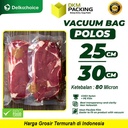 Vacuum Bag POLOS 25x30cm Plastik Vakum Makanan SMOOTH DELKOCHOICE