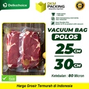 Vacuum Bag Makanan POLOS 25x30cm Vakum Plastik SMOOTH DELKOCHOICE