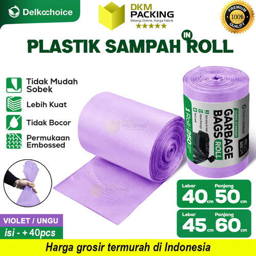 Kantong Plastik Sampah Roll Tebal Jumbo Premium Trash Bag Delkochoice