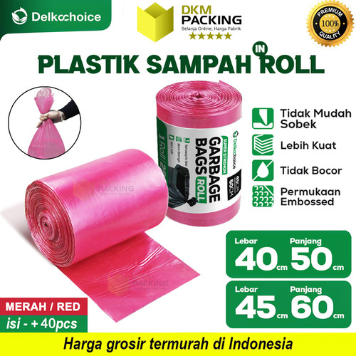 Kantong Plastik Sampah Roll Jumbo Tebal Premium Trash Bag Delkochoice