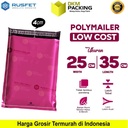 Plastik Polymailer Pack LOW COST Amplop Polimailer PINK Rusfet 25x35cm