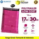 Plastik Polymailer Pack LOW COST Amplop Polimailer PINK Rusfet 17x30cm