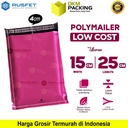 Plastik Polymailer Pack LOW COST Amplop Polimailer PINK Rusfet 15x25cm