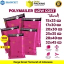 Plastik Polymailer Pack LOW COST Amplop Packing Polimailer PINK Rusfet