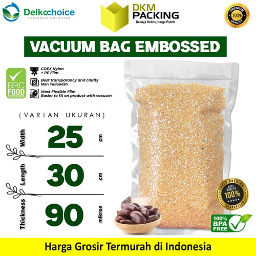 Kemasan Alumunium Foil Central Sealing Gusset Bag Delkochoice 9x18CM