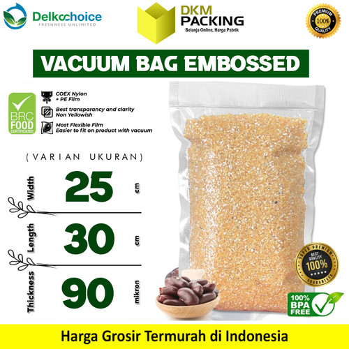 Kemasan Alumunium Foil Central Sealing Gusset Bag Delkochoice 7x20CM