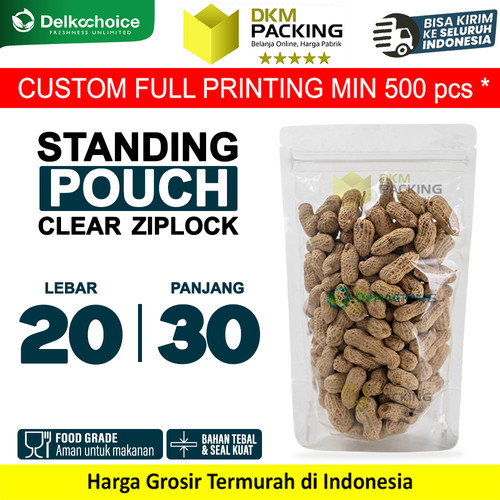 Plastik Vacuum Bag 14x22cm POLOS DELKOCHOICE Vacum Vakum Seal Makanan