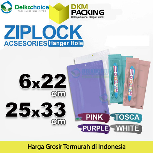 ZIPLOCK BAG AKSESORIS Plastik Klip Kemasan DELKOCHOICE TERMURAH SATUAN