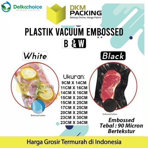 Vacuum Bag Makanan EMBOSS Plastik Vakum BINTIK PREMIUM TERMURAH