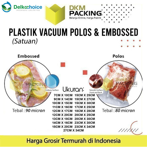 Vacuum Bag Makanan Plastik Vakum DELKOCHOICE PREMIUM TERMURAH