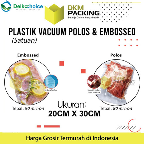 Vacuum Bag Makanan 20x30cm Plastik Vakum DELKOCHOICE PREMIUM TERMURAH