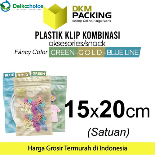 ZIPLOCK BAG 15x20cm PLASTIK KLIP KEMASAN AKSESORIS DELKOCHOICE PREMIUM