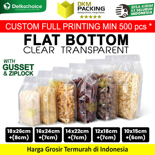 Plastik Klip Bening 9x15 Standing Pouch Clear Ziplock Sealer Makanan