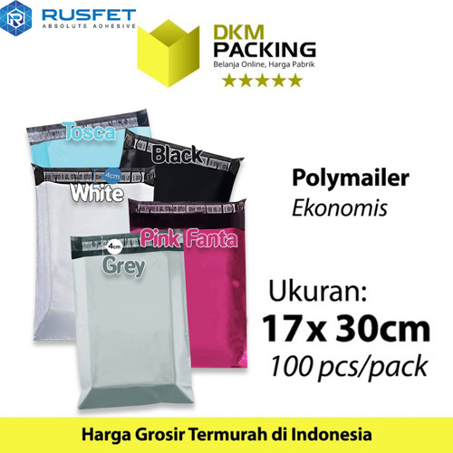 Polymailer PACK MURAH 17x30cm Amplop Plastik Packing Olshop EKONOMIS