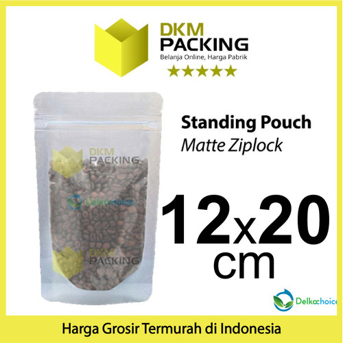 Plastik Klip Matte Standing Pouch Ziplock Kemasan Sealer Makanan