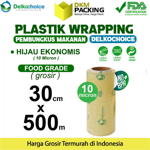 Plastik Cling Wrap 30cm x 500m FOOD GRADE HIJAU Food Wrapping /SATUAN