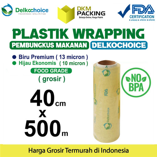 Plastik Cling Wrap 40cm x 500m FOOD GRADE Food Wrapping /SATUAN