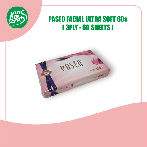 Tissue PASEO Facial ULTRA SOFT TRAVEL 3Ply 60s (MEDIUM PACK)