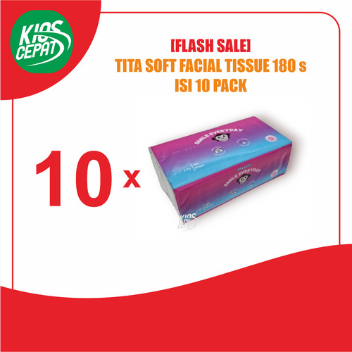 [FLASH SALE] Tissue TITA SOFT Facial 10 PACK x 180s (TITA SOFT)