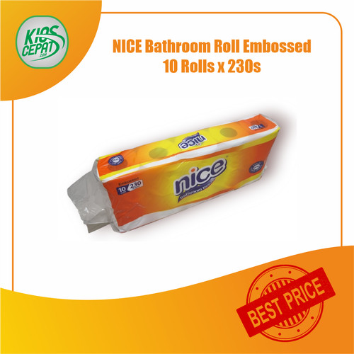 Tissue NICE TOILET Embossed 230s 1 Pack isi 10 Rolls