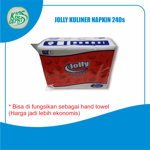 [SUPER MURAH] Tissue JOLLY Kuliner Napkin 240s (Bisa Buat Hand Towel)