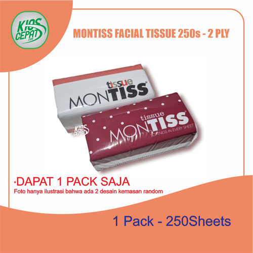 Tissue MONTISS Facial 250s - 2PLY