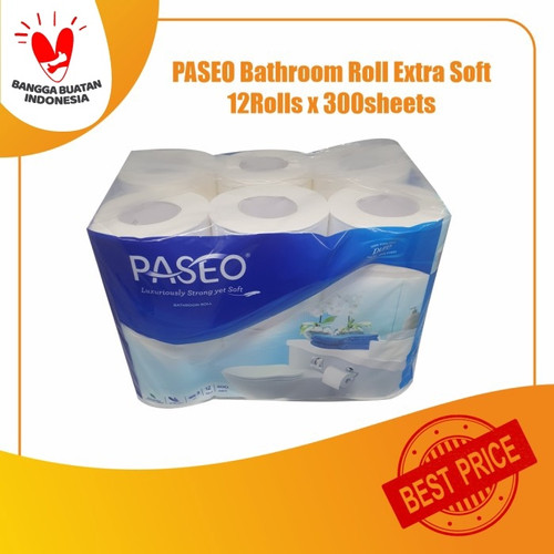 [TC] Tissue PASEO Bathroom Roll EXTRA SOFT 12Roll (300sheets - 3ply)