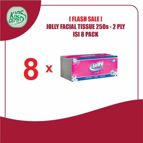 [TC] [FLASH SALE] Tissue JOLLY FACIAL 250s ISI 8 PACK