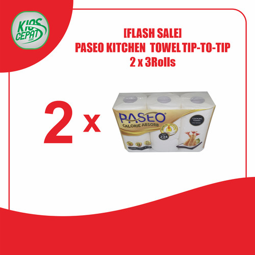 [KEJAR DISKON] Tissue PASEO Kitchen Towel / Calorie Absorb 2 x 3Roll