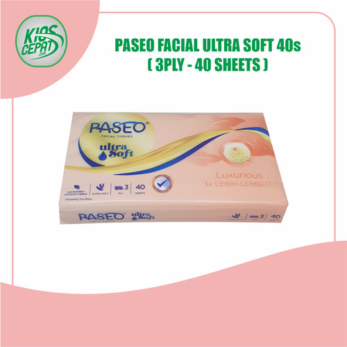 Tissue PASEO Facial ULTRA SOFT TRAVEL 3Ply 40s