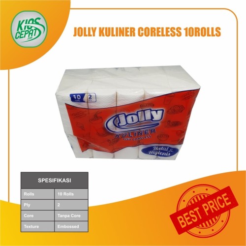 Tissue JOLLY Jolly Kuliner Coreless 1Pack isi 10Rolls