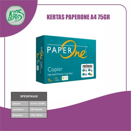 Kertas PaperOne A4 75gr (Kertas HVS)