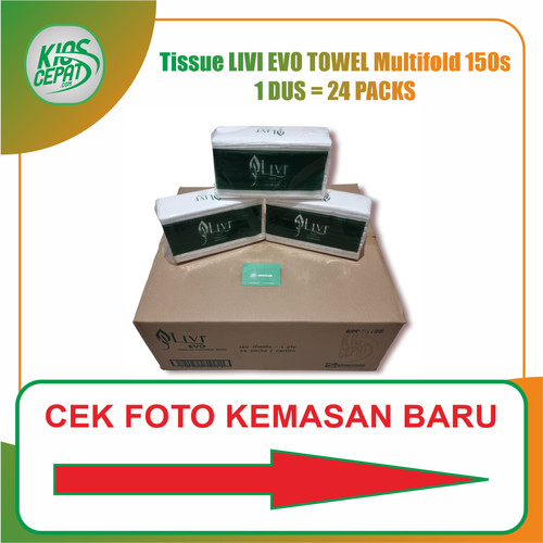 [KHUSUS GOJEK/GRAB] Tissue LIVI EVO TOWEL Multifold 1 DUS (24PACK)