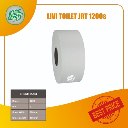 Tissue LIVI Eco Toilet JRT 1200's (Tisu Roll Jumbo)