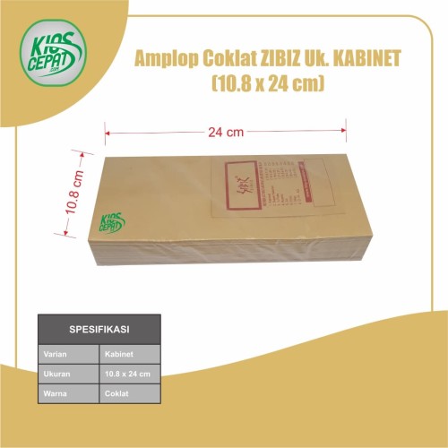 Amplop Coklat Ukuran Kabinet (1Pack Isi 100pcs)