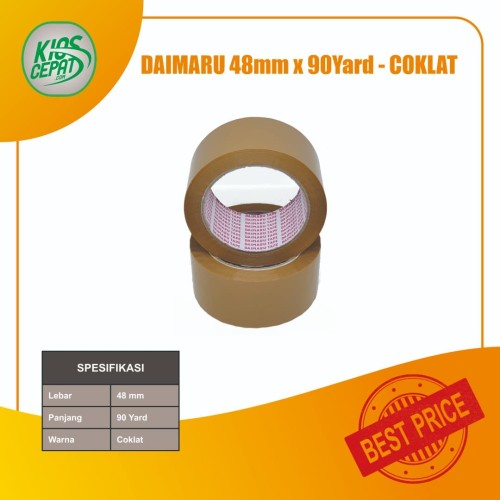 Lakban DAIMARU Coklat (48mm x 90Yd)