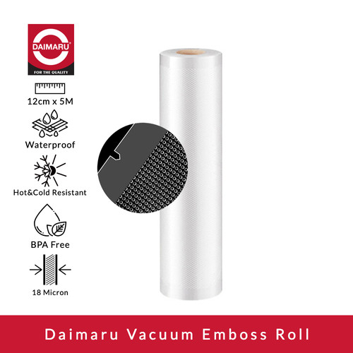 Daimaru Plastik Vacuum Embossed Sealer Roll 12,15,17,20,25,28,30cmx5M