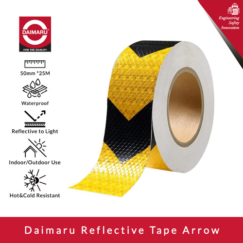 Daimaru Reflective Tape Safety Reflector Arrow Waterproof 50mmx25M