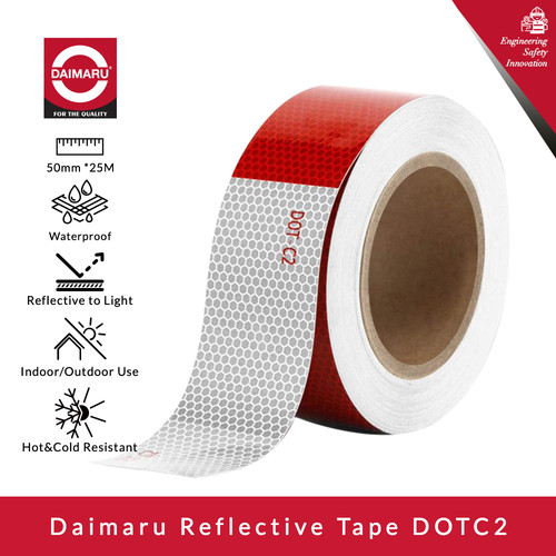 Daimaru Reflective Tape Safety Reflector DotC2 Waterproof 50mmx25M